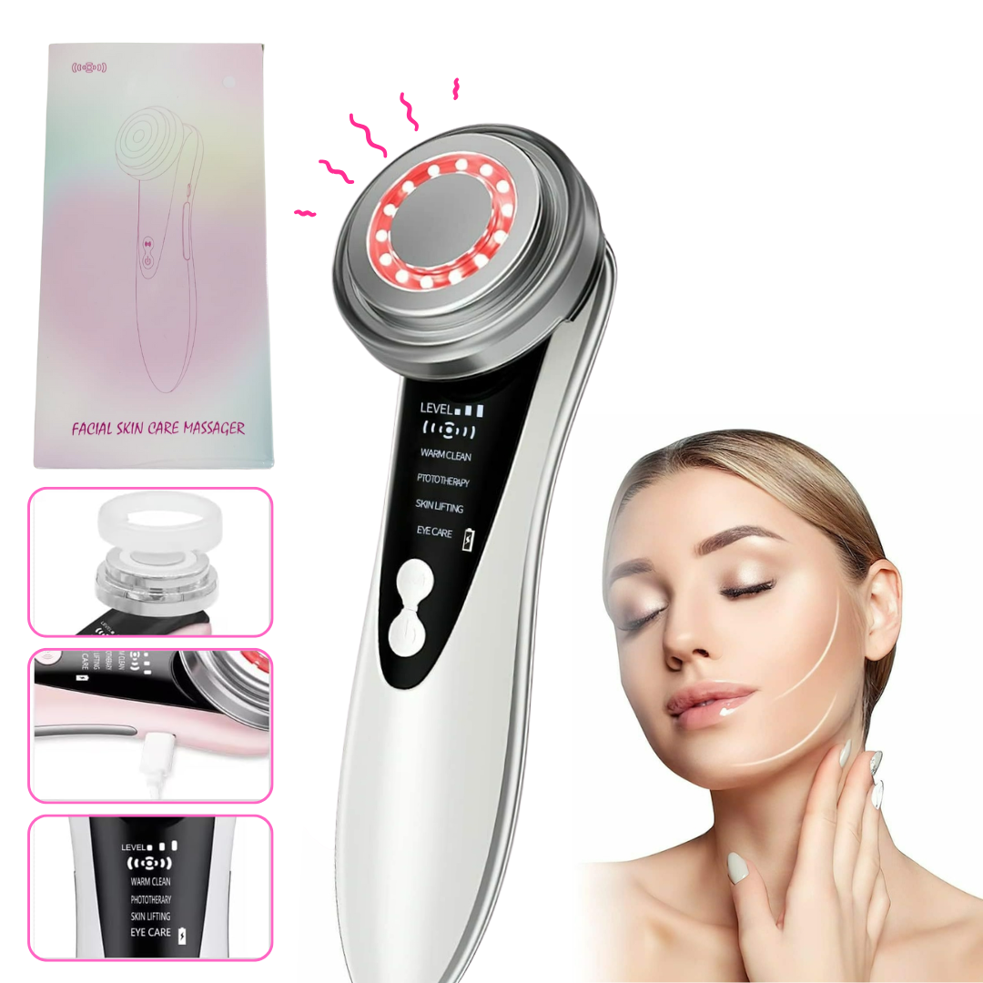 Masaje Facial 5 En 1 Terapia, Belleza, Limpia y Rejuvenece todo Tipo De Piel